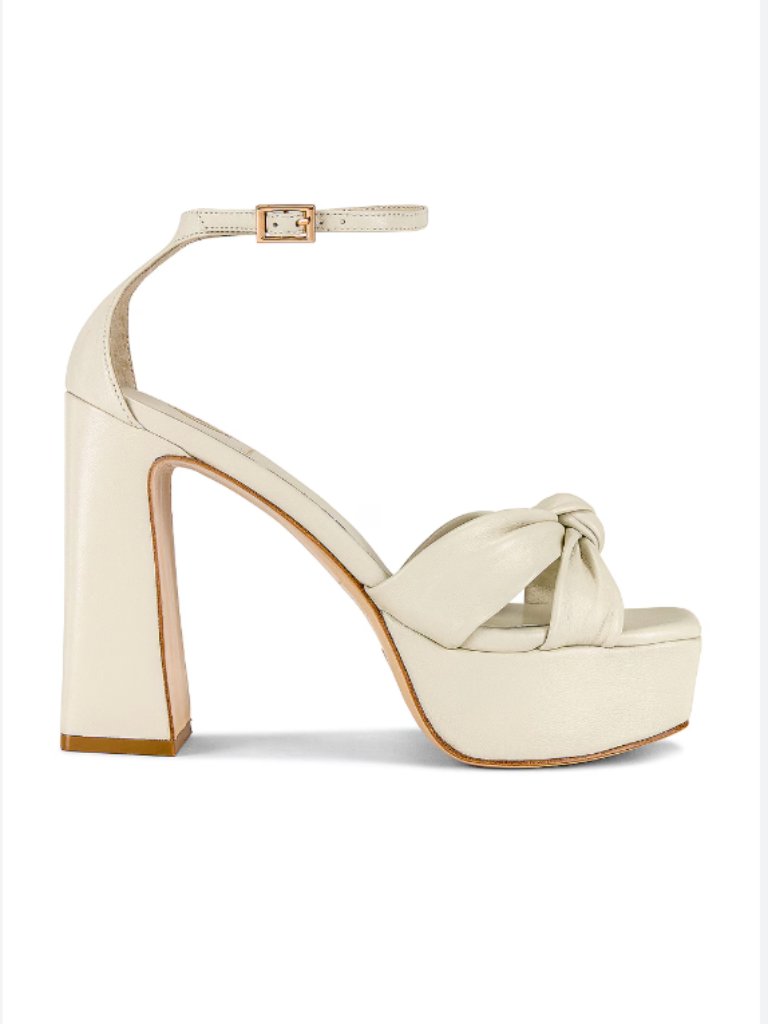 House Of Harlow 1960 X Revolve Jin Platform Sandals Ivory Women's 8